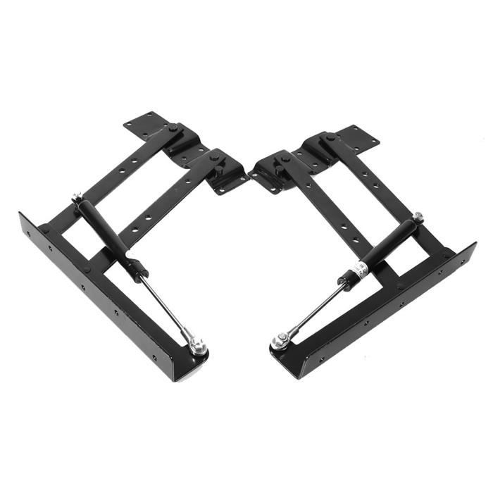 Lot De 2 Charnière Pour Table Basse Charnière à Ressort Noir | Leroy Merlin