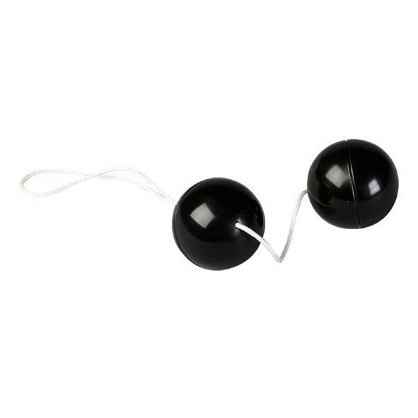 Boules De Geisha Duo-Balls Fascinate En Silicone Noir - Marque Vibe Therapy - Neuf