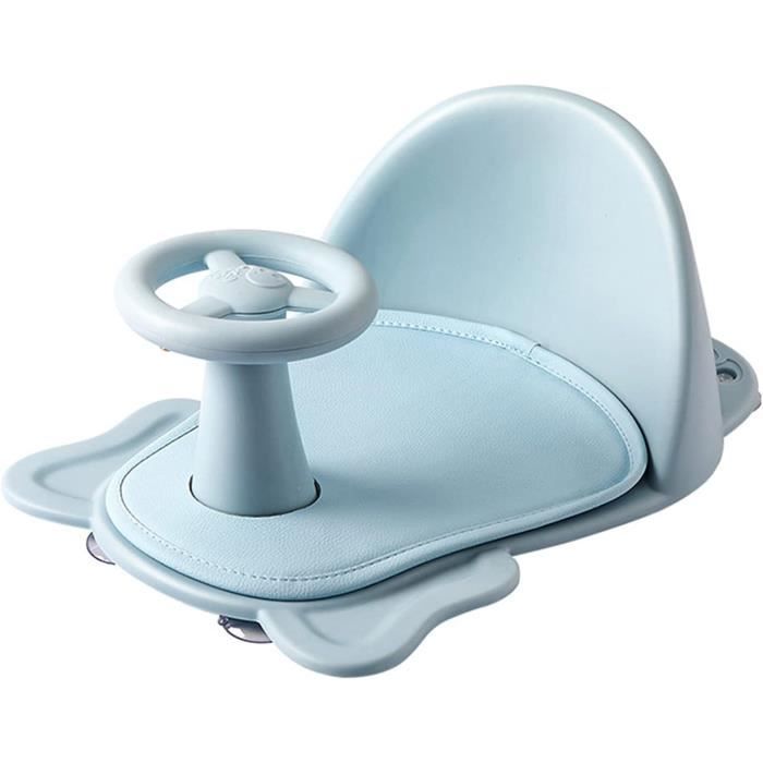 Siège De Bain Pour Bébé De 6 à 18 Mois, Chaise De Douche Antidérapante Avec Ventouses, Accoudoir Amovible, Dossier Confortable, Portable (36,5 X 29 X 20 Cm)