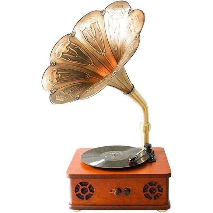 NUOBESTY Modèle de maison de poupée - Gramophone miniature - Petit phonographe - Platine disque rétro - Mini gramophone - Meubles de maison de poupée - Platine disque - Mini charme acrylique NUOBESTY Modèle de maison de poupée - Gramophone miniature - Petit phonographe - Platine disque rétro - Mini gramophone - Meubles de maison de poupée - Platine disque - Mini charme acrylique