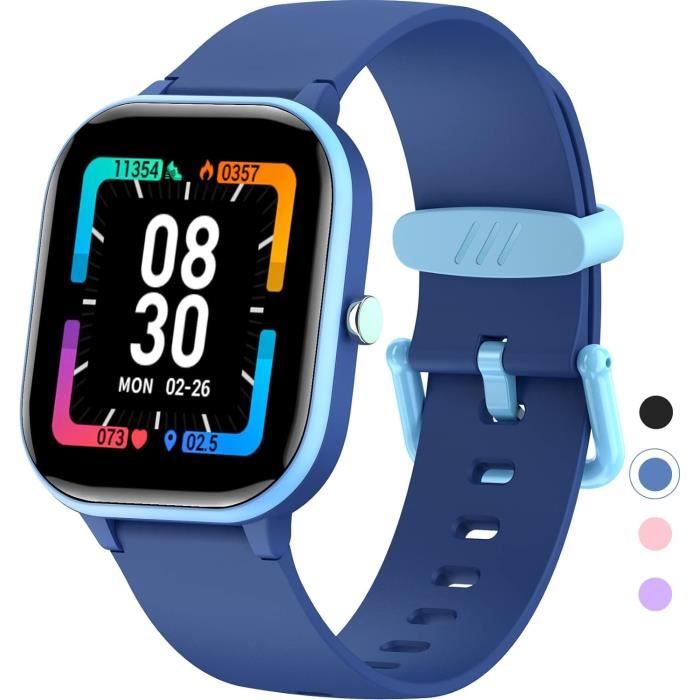 Acheter Silicone enfants Smartwatch enfants Sport Fitness montre pour  garçons filles étanche moniteur de fréquence cardiaque horloge intelligente enfant  montre intelligente