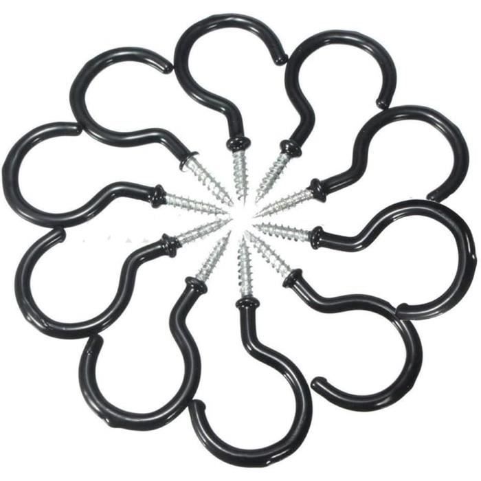 EIMELI Crochets à Vis Pour Tasse De Plafond Suspendus Usage Intensif Visser Ext Rieur Int Rieur Plantes Garage