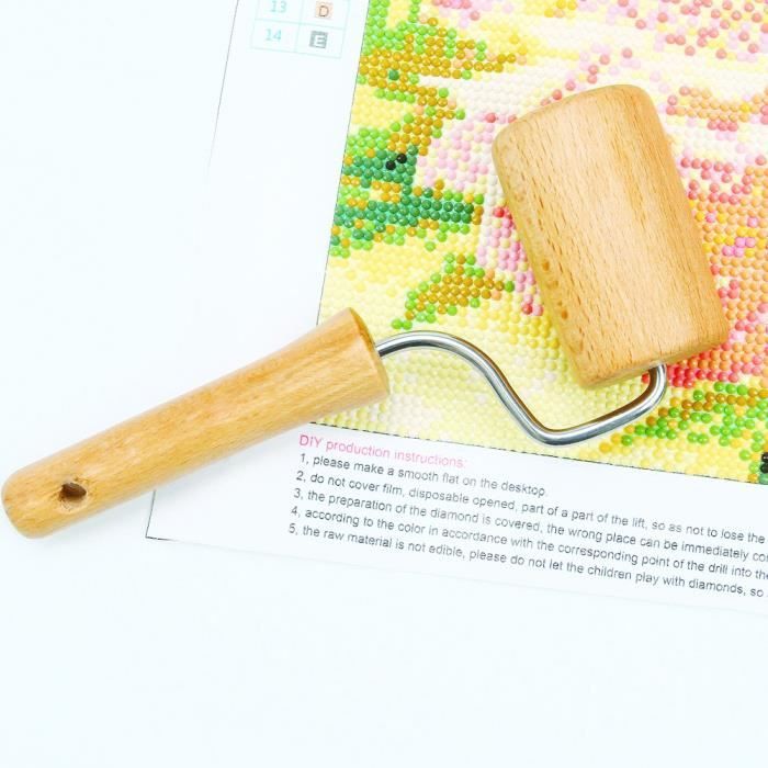 Rouleau à Strass Pour Diamond Painting - Outil De Pression Avec Poignée Amovible, Pour Perles Et Créations Bijoux - 8