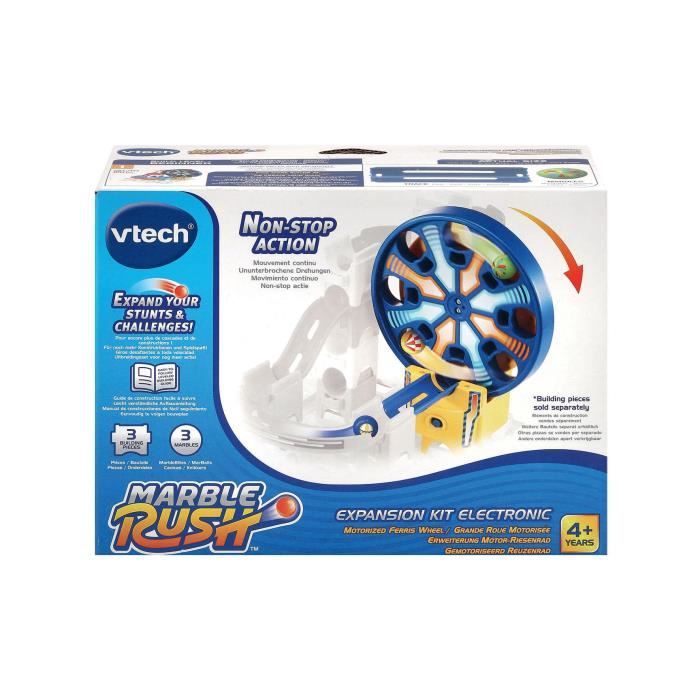 Circuit à Billes Marble Rush - VTECH - Expansion Kit Electronic - Grande Roue Motorisée