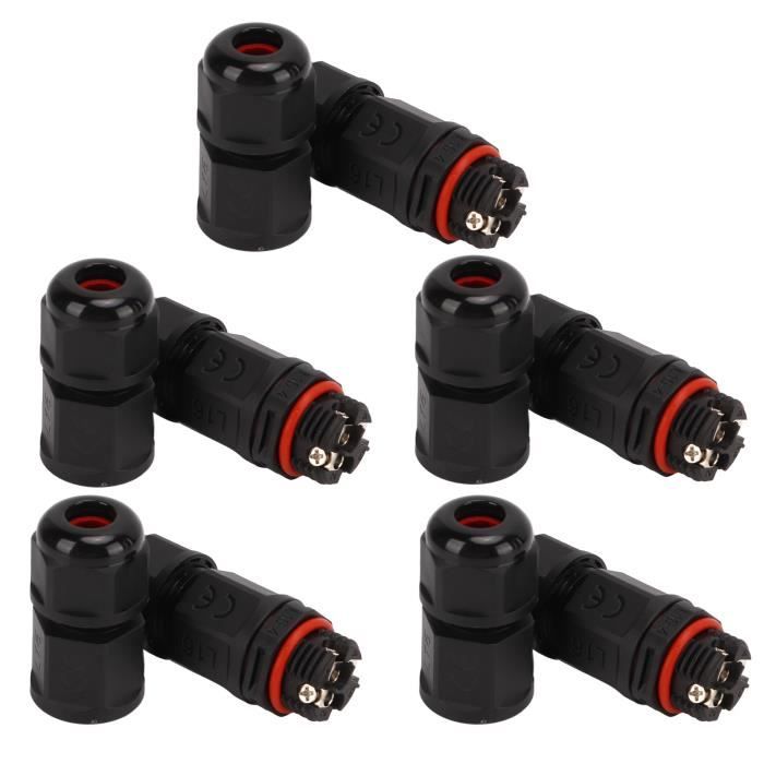 Lot De 8 Connecteur électrique Etanche IP68 - Connecteur étanche à 3 Broches Pour Câble De 5-12 Mm De Diamètre, Boîte Dérivation - Bricolage