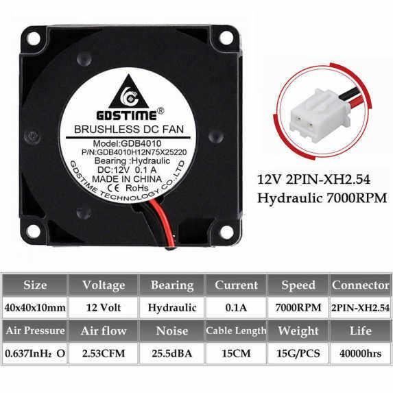 Ventilateur Radial Silencieux 30mm 5V DC - Mini Souffleur Pour Refroidissement