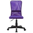 #30911 Fauteuil de Bureau - Chaise de bureau Gaming Violet 44x52x100 cm Tissu en maille Meuble©-1