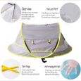 CONFO® Pare-soleil de berceau pour enfants de plage mobile pliable de tente de moustique de bébé anti-ultraviolet-1