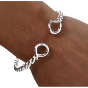 Bracelet Jonc Rigide Argent 925 Rhodié 5,8 Cm - Bijou Fille/Adolescente | Bijouxia