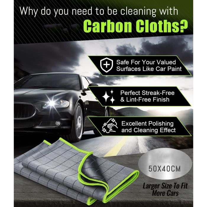 Chiffons Microfibre Voiture 3 Pièces - Serviettes Ultra Absorbantes Pour Detailing Auto
