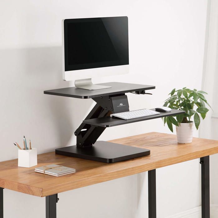 Poste de travail assisdebout Fixation de bureau pour clavier et — free download