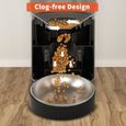 Balimo Distributeur Automatique de Nourriture Distributeur de Croquettes 4L pour Chats et Chiens,1 à 4 repas par jour Noir-2