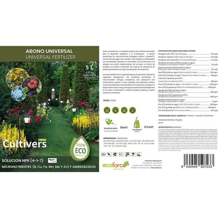 GARTEN GLÜCK Engrais Plantes Vertes Intérieur - 250 ml - Engrais Liquide Plante  Verte - Engrais et Fertilisants - Engrais Plan[328] - Cdiscount Jardin