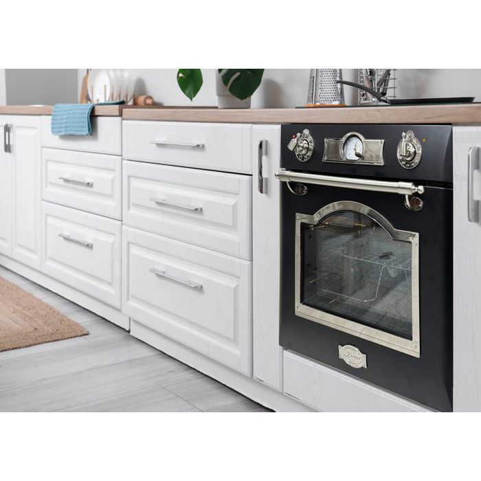 Forno Elettrico Da Incasso 60 Cm Kaiser EH 6355 ElfEm: Multifunzione 8, Grill Infrarossi, Girarrosto, Autopulizia Catalitica, 67 Litri, Classe A, Beige Con Dettagli Bronzo