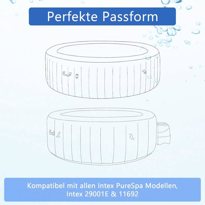 6 Cartouches Filtrantes Intex Type S1 Pour PureSpa - Papier Dacron