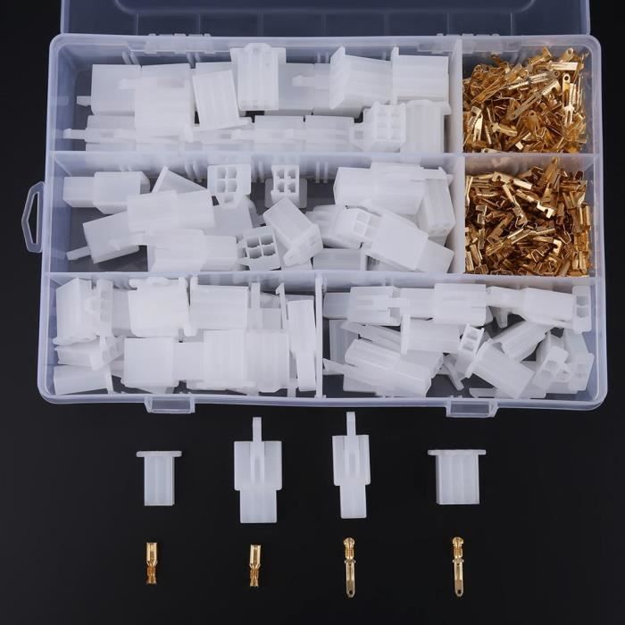 Connecteur Modu 2 Mâle-femelle 8 Voies, Kit Câblage Pour Installations électriques Ou électroniques