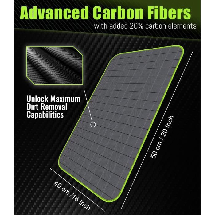 Chiffon En Microfibre De Carbone Pour Vitres - Nettoyage Sans Traces