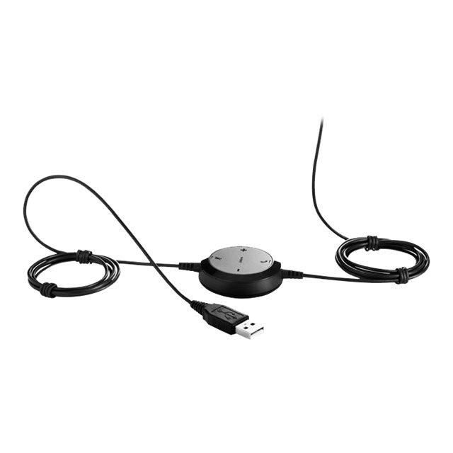 Jabra Evolve 40 UC Mono : Casque USB 1 écouteur connexion USB et jack 3.5 mm