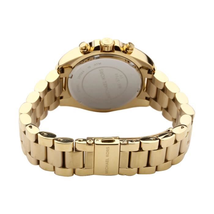 Michael Kors Montre de Femme MK5798 Cadran Dore Ch Dore Achat vente montre Femme Adulte Acier Cdiscount
