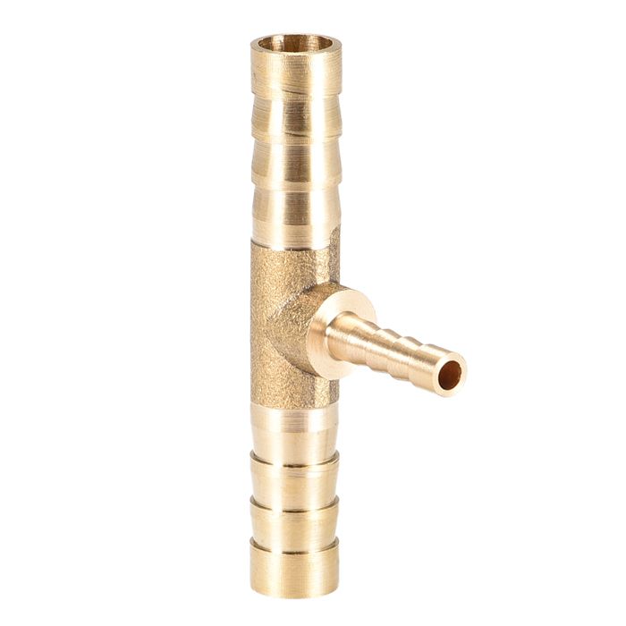 Raccord En T En Acier Pour Lignes De Vide - Diamètre 8 Mm - Réf. IN-VAC-T-8 (FMIC) - Neuf Sous Sachet