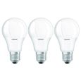 Ampoule LED Classic A60 - 9 W - E27 - mat, blanc chaud - ensemble de 3-3