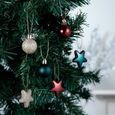 Lot de 70 Ornements Boule de Noël incassables Ensemble pendentifs décoratifs cadeau réutilisable à main pour arbre de Noël - VERT-3