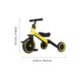 3 en 1 Vélo Draisienne Tricycle Évolutif Enfant 1-3 Ans Tricycle Vélo Enfant pour Bébés Filles Garçons (Jaune)-3