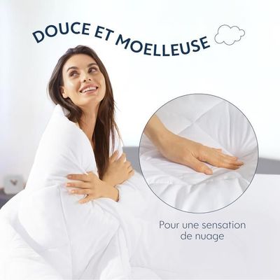 Couette Été 220x240 Cm Dreamzie – Microfibre 150 G/m² | Légère & Fraîche | Certifiée Oeko-Tex | Pour Lit 160x200
