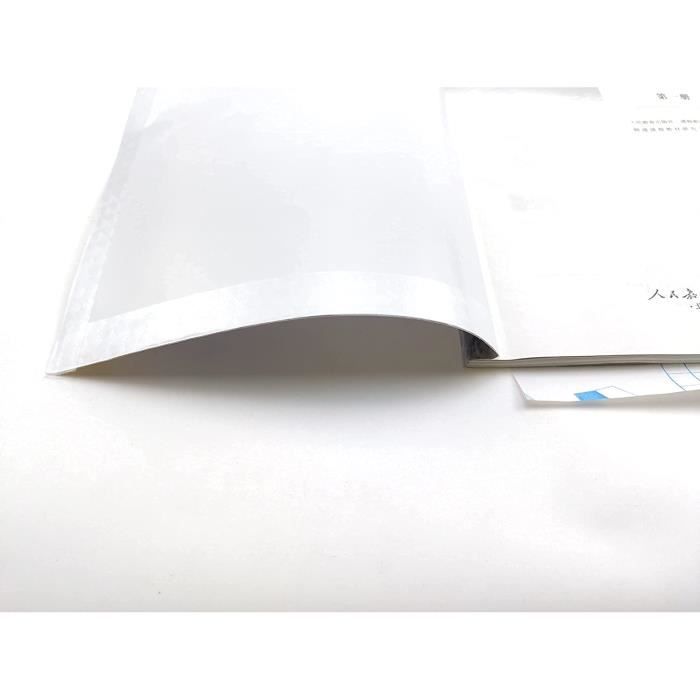 couverture de livre auto-adhésive de 33cmx10m CPP, bâche de livre en  plastique arrière collante