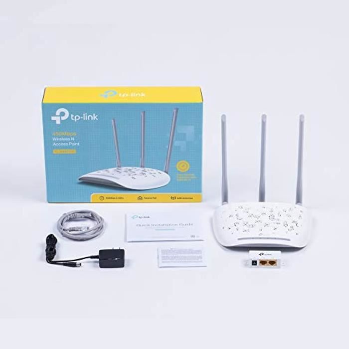 TP-Link TL-WA901ND V5.0 Point d'Accès 450 Mbps Wi-Fi N, 1 Port Ethernet, 3  Antennes Externes (TL-WA901ND), Blanc - Cdiscount Informatique