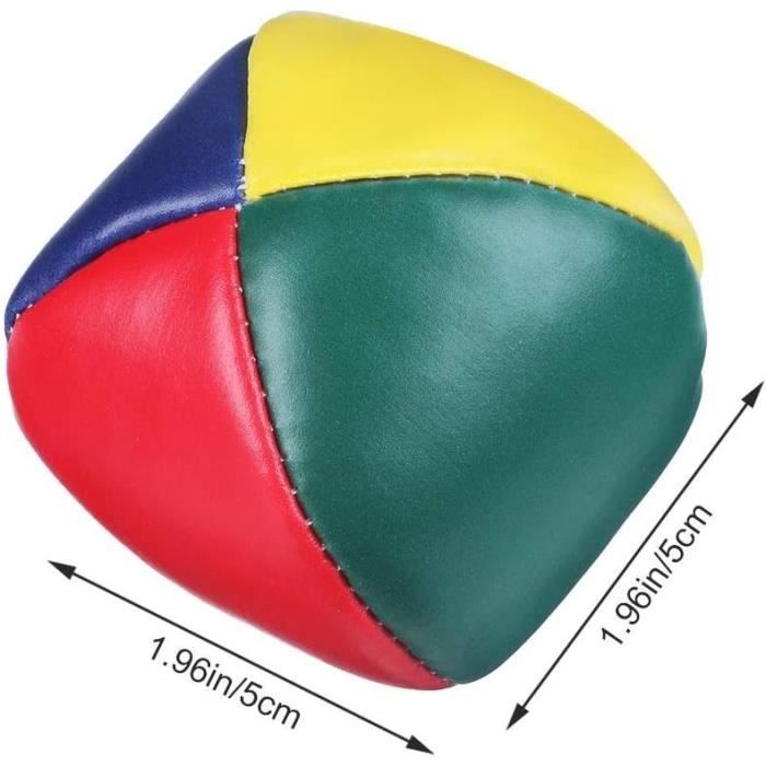 YiliYa 12 Pack Balles de Jonglages Enfant Balle de Jonglage Cirque en Cuir PU Balles Doux Balle Jonglage Pro Mini Balles de Jonglerie de Qualité pour Enfants, garçons, Filles, Adultes