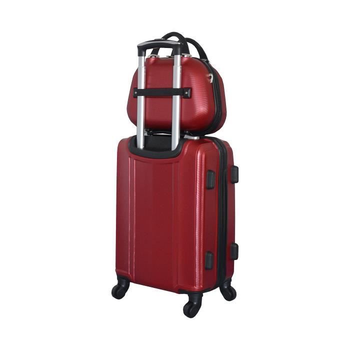 Set Valise cabine 4 roues et Vanity case assorti Madisson