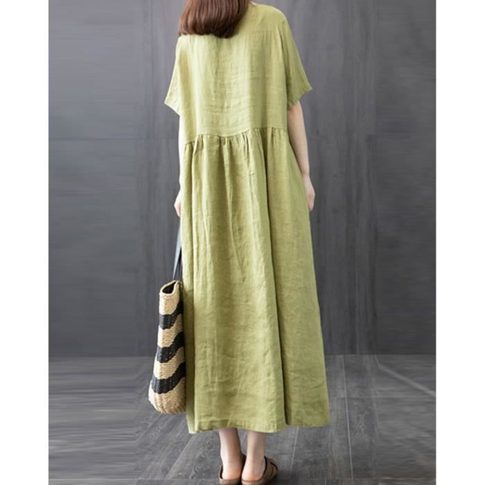 Robe coton lin sales