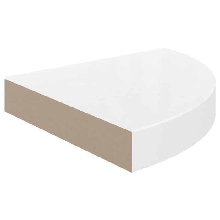 Étagère D'Angle Murale En Bambou - Lot De 2, 25x25cm, Support Jusqu'à 25kg, Pour Salon/Cuisine/Salle De Bain - 7