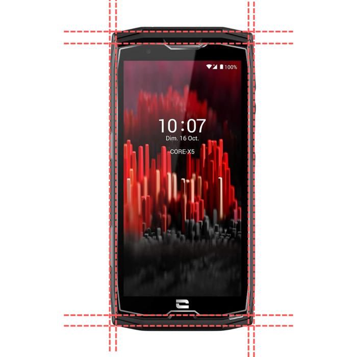 Lot De 6 Films De Protection D'écran Pour Crosscall Core X3 - Transparent Brillant, Marque Dipos, Qualité PET