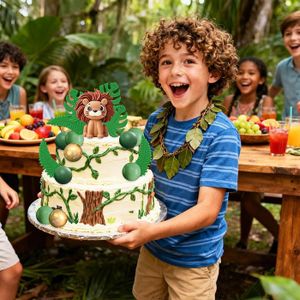 Kit Décoration de Gâteau Safari pour l'anniversaire de votre enfant Kit Décoration de Gâteau Safari pour l'anniversaire de votre enfant