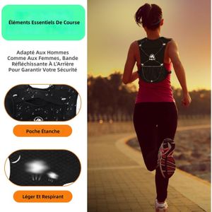 STENSED Gilet Running Porte-Téléphone Réfléchissant - Brassard Sport Léger Et Étanche Pour IPhone & Samsung Jusqu'au 13 Pro Max