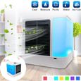 Climatiseur Mobile Silencieux,Mini Portable USB Ventilateur Humidificateur Silencieux Refroidisseur d'Air Maison Bureau Voyage