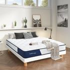 Matelas 135x200 cm Mousse á Mémoire de forme SUILONG | Ressorts Ensachés | Indépendance de Couchage | 5 zones de Confort |25 cm