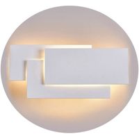 Applique Murale Intérieur 24W LED,Designe Aluminium Eclairage Décoratif Lumière pour Chambre Couloir Salon Salle Bureau,Blanc Chaud