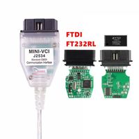 MINI VCI – FTDI FT232RL FT232RQ MINI-VCI J2534 pour Toyota TIS Techstream, Interface OBD2, diagnostic de véhi FT232RL