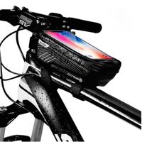 Sacoche de Cadre vélo, étanche écran Tactile Bicyclette Guidon Avant Sac de vélo avec Pare-Soleil pour ci-Dessous 6.5"téléphone
