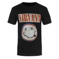 Nirvana T-Shirt Distressed Logo Homme Noir