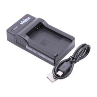 vhbw Chargeur USB de batterie compatible avec Samsung BP-70a, BP-85a, BP70a, BP85a, EA-BP70A batterie appareil photo digital, DSLR,