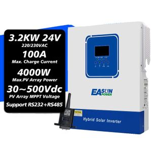 ONDULEUR SOLAIRE HYBRIDE INTELLIGENT SUN 3.5KVA/24V AI - PSC SOLAR EU