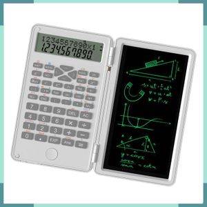 NEWYES Calculatrice Avec Tablette Écriture 6.5 Pouces - Solaire Et Pile, Stylet Inclus - Bleu