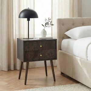 Table de chevet en pin massif naturel design minimaliste ZENNO Choix