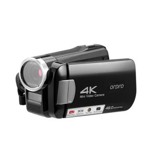 CAMÉSCOPE NUMÉRIQUE BLANC-caméras Vlog 4K AC2 1080P, 60fps IR, Vision 