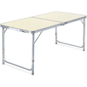 TABLE DE CAMPING Toboli Table de camping pliante 120x60x70cm Réglab