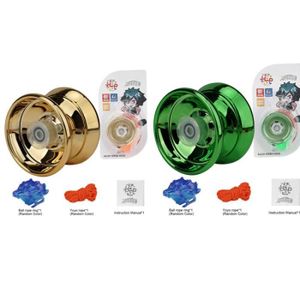 YOYO - ASTROJAX Vert doré - Yo-yo professionnel en métal pour enfants et débutants, jouets d'extérieur, accessoires éducatifs